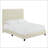 Queen Size Beige Tufted Upholstered Platform Bed