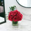 Peony Arrangement in Glass Vase with Grass-2022617962