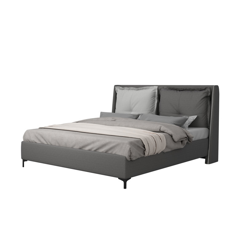 Anchie Upholstered Kingsize (5') Twill Bed