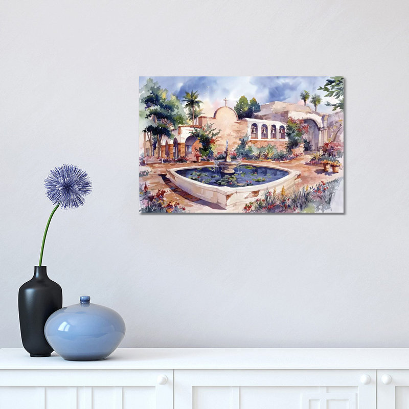 Mission San Juan Capistrano by Bill Drysdale - Wrapped Canvas Print, 30.48 cm H x 45.72 cm W