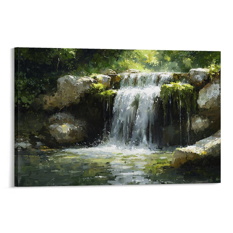 Art mural encadré 16 "x 24" avec cadre en bois, prêt à être accroché, 16 po x 24 po