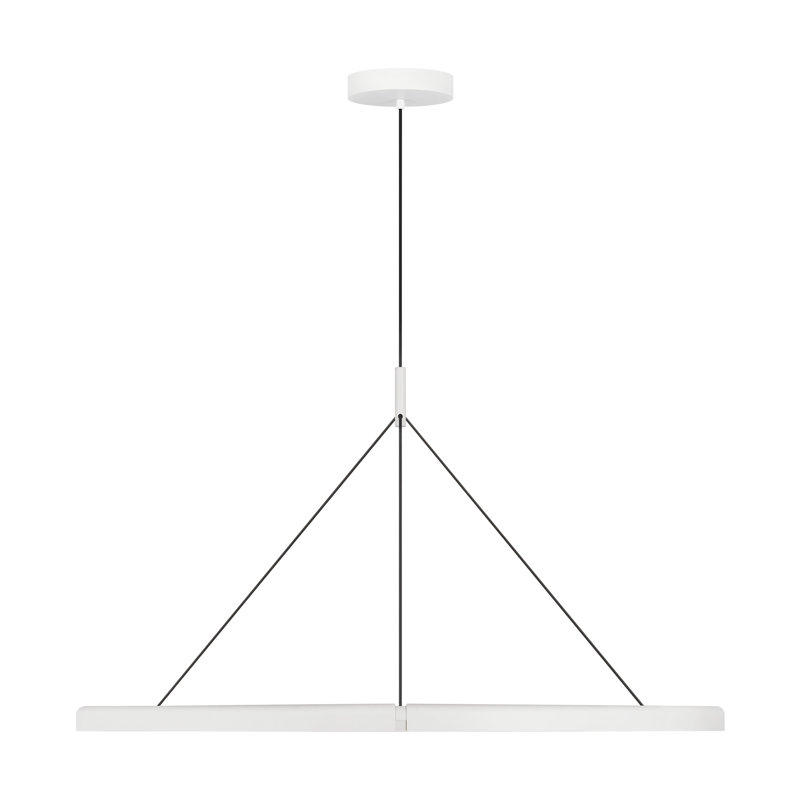 Cloak 1 - Light LED Pendant, 22.2" H x 48.6" W x 48.6" D, Matte White
