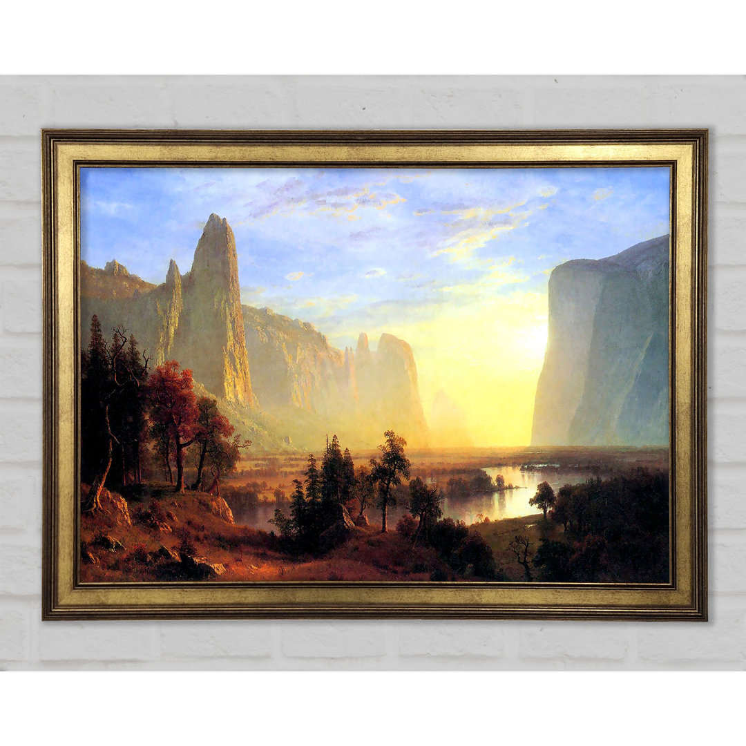 Yosemite Valley von Bierstadt - Einzelne Bilderrahmen Kunstdrucke