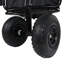 Collapsible Wagon Garden Cart With Rod Holders,Umbrella Holder And Storage Pockets