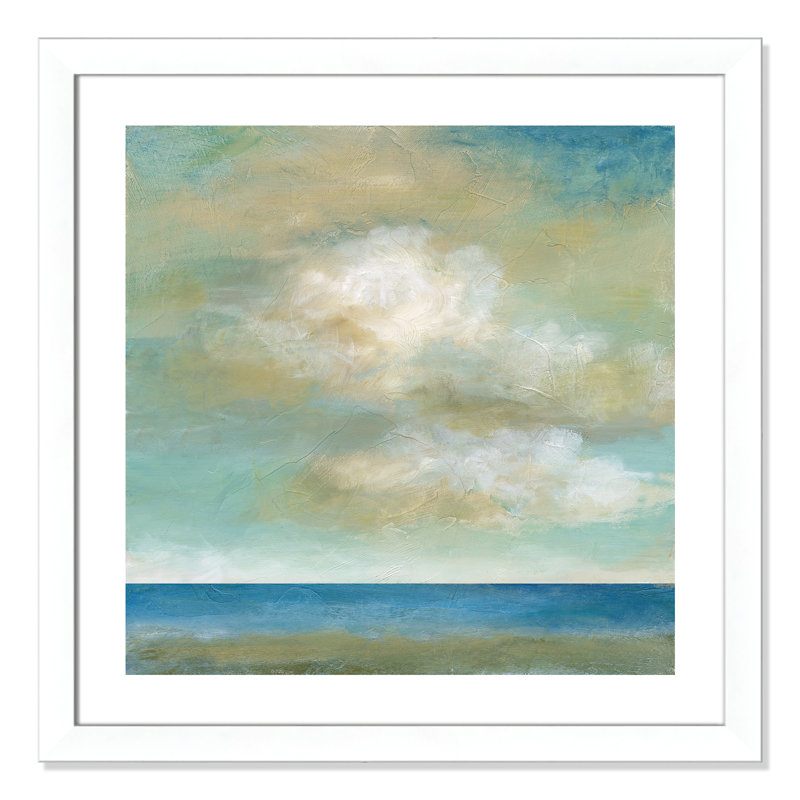 Cloudscape II - peinture encadrée, Blanc mat, H 29 po x l 29 po x P 1,25 po