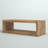 Keli Walpole 58 Inch Cube Shaped Wooden Coffee Table with Open Bottom Shelf-1176357923