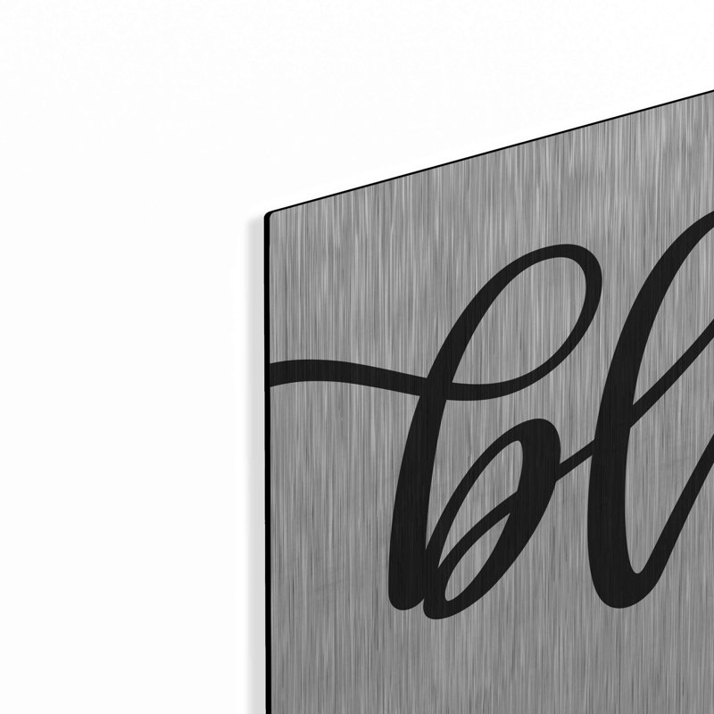 «Blessed Beyond Mesure» par Susan Ball, art mural en métal, H 12 po x l 24 po