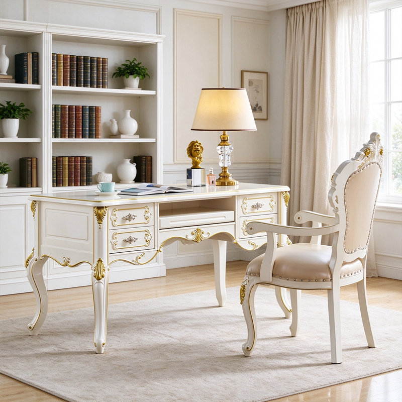 Bureau d'écriture Luxury, 30.7" H x 63" W x 31.5" D