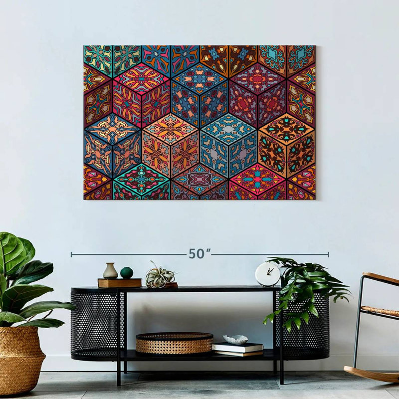 Cubes de mandala Kerner, H 30 po x l 45 po
