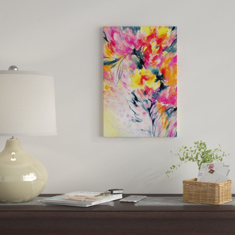 «Happy With You» par Lesia Binkin, impression sur toile, H 12 po x l 8 po x P 0,75 po, Toile tendue, Pas de tapis