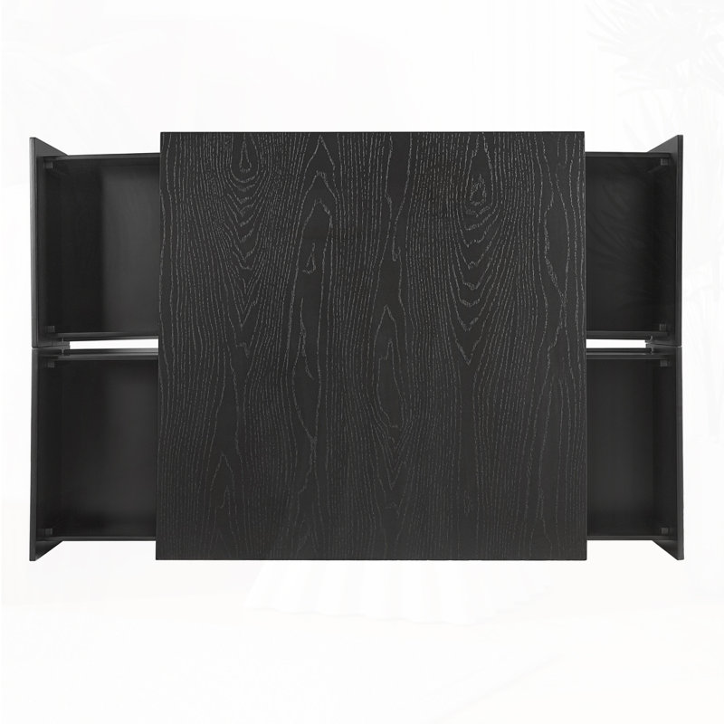 Table basse avec rangement, Noir