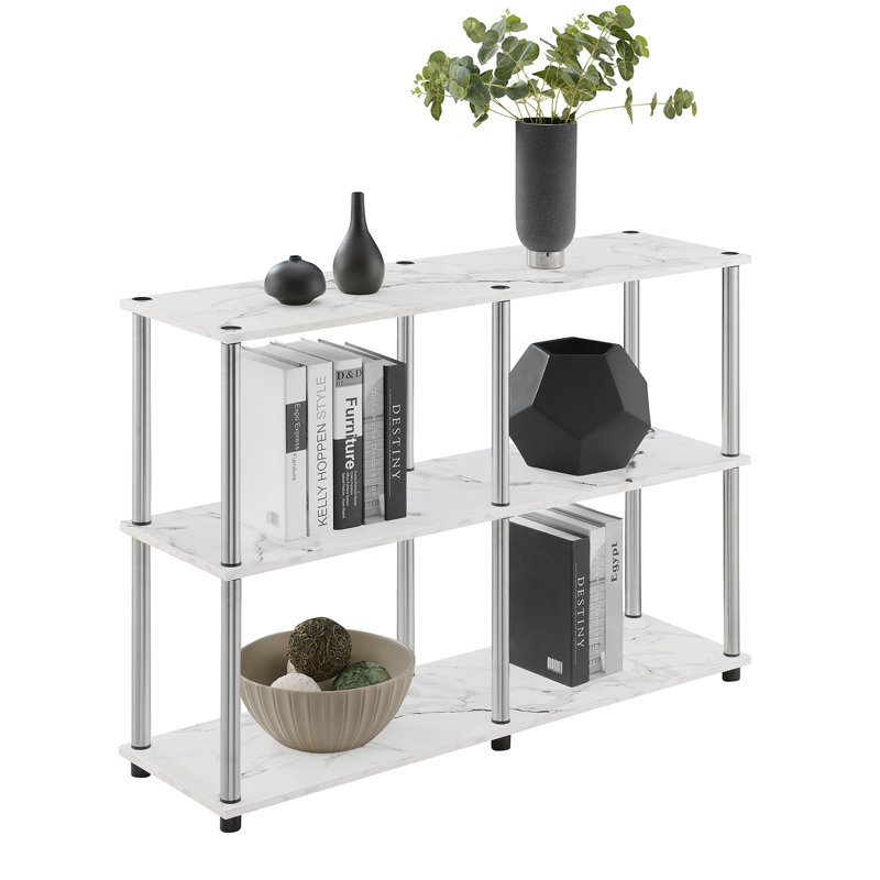 Console Edwin, Marbre blanc