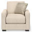 Fauteuil club rembourré avec coussin décoratif Ladonna-604393970