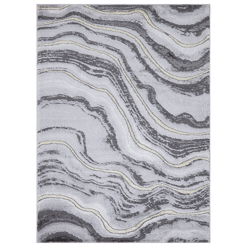Abstract Indoor Rug, Rectangle 3'3" x 4'7"