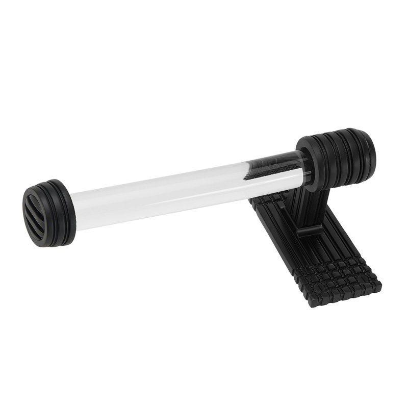 WILTON TISSUE BAR LEFT, ACRYLIC HANDLE; MATTE BLACK FINISH, Matte Black