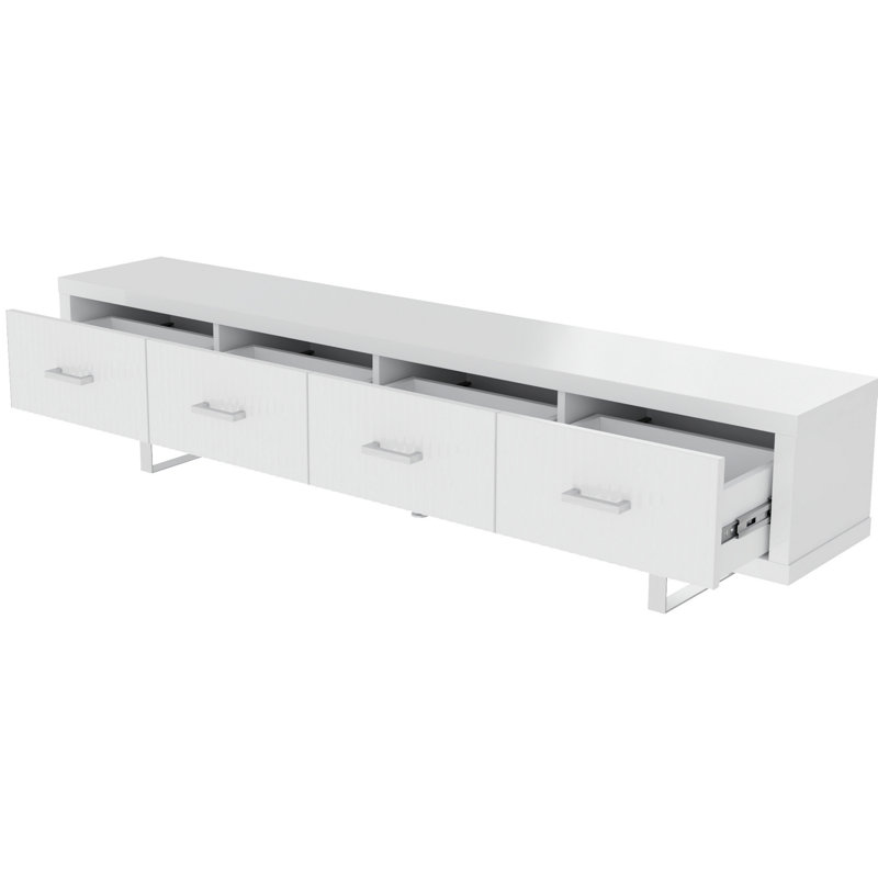 Meuble télé 78,7 po x 13,8 po x 17,8 po, White