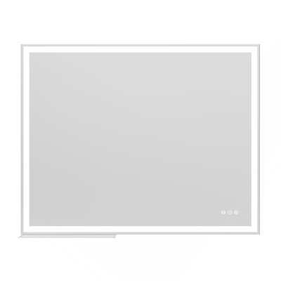 Miroir de salle de bain 32 po x 40 po à DEL avec interrupteur tactile mural réglable blanc / chaud / naturel anti-buée avec mémoire