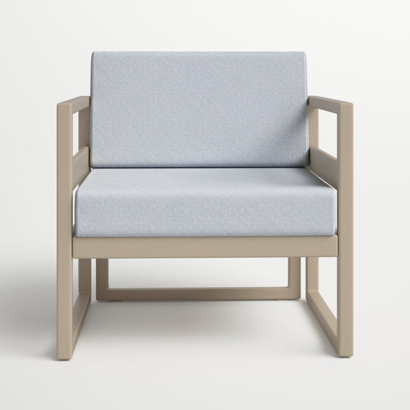 Lane Outdoor Lounge Chair, Taupe, Canvas Granite Sunbrella® Canvas