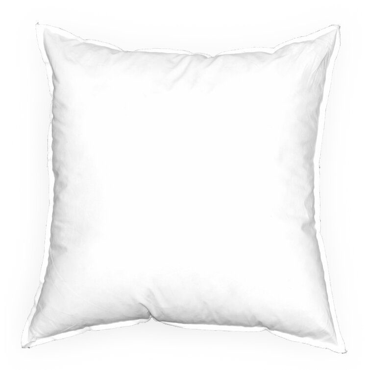 ComfyDown 95% Feather 5% Down, 24 x 24 Square Decorative Pillow Insert, Sham
