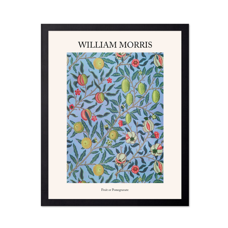 William Morris - fruit ou grenade, 11"H x 14"W, Poster, Unframed