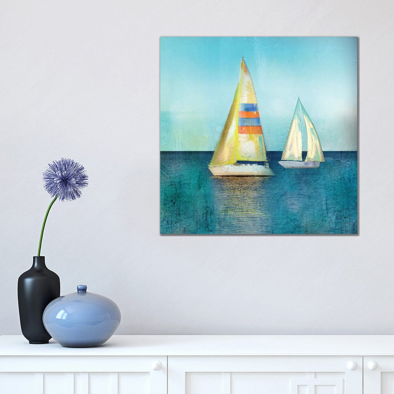 Colour Tint Breeze - Painting on Canvas, 66.04 cm H x 66.04 cm W x 3.175 cm D, Wrapped Canvas