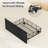 Bejo Metal Storage Bed Frame with LED Light and Charging Station-92634665