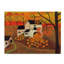 « citrouille grange d’automne folk art », reproduction de peinture à l’acrylique sur toile tendue-31974941
