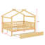 Lit en bois avec couchette-1829324156