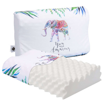 Talalay Natural Latex Pillow with Removable Comfort Pillowcase for Side, Back, and Stomach Sleeper