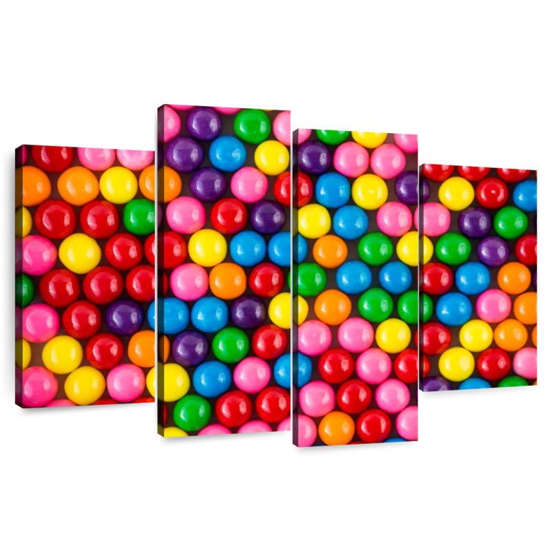 Yarlin Bright Gumball Sweets, 48'' H x 75'' W