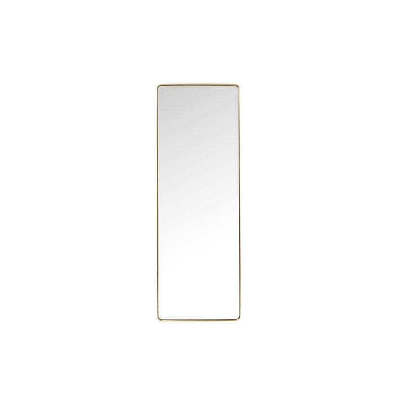 Rectangle Mirror Curve Brass, Brass, 200cm H x 70cm W