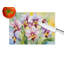 Orchids in Watercolor Glass Cutting Board Large