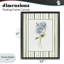Cadre flottant bleu hortensia et blé séché, design par Nan-1779668899-1779668901