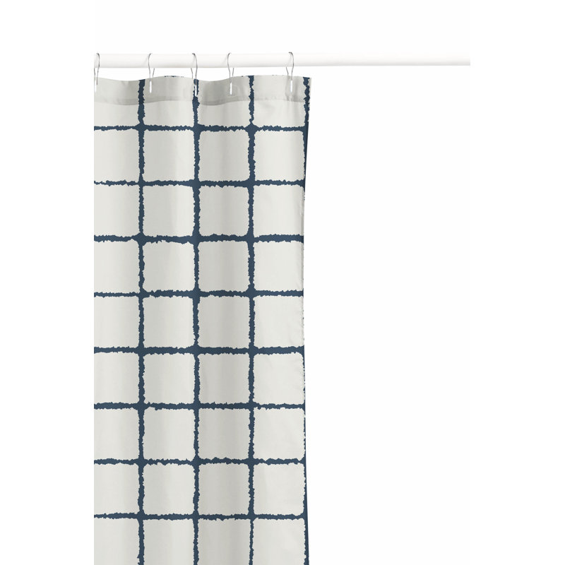 Rebar Ultra-Thin Lightweight Shower Curtain, Blue