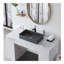 Lavabo vasque moderne en pierre de quartz