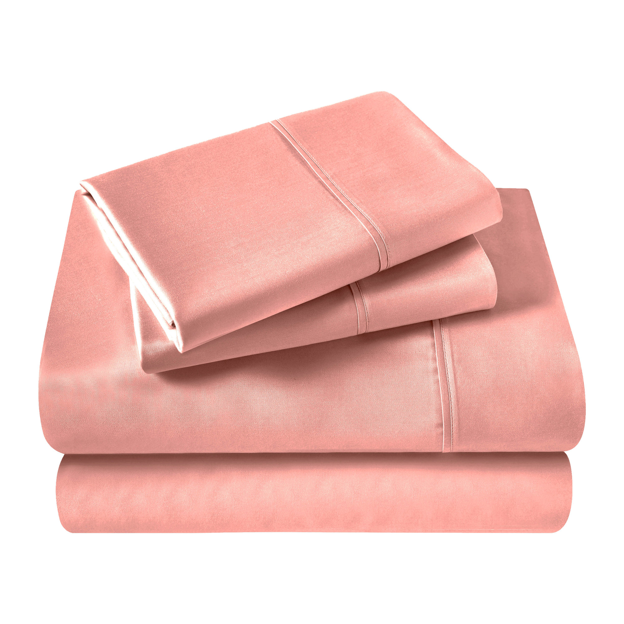 100% Cotton Sheet Set, Pink, Full