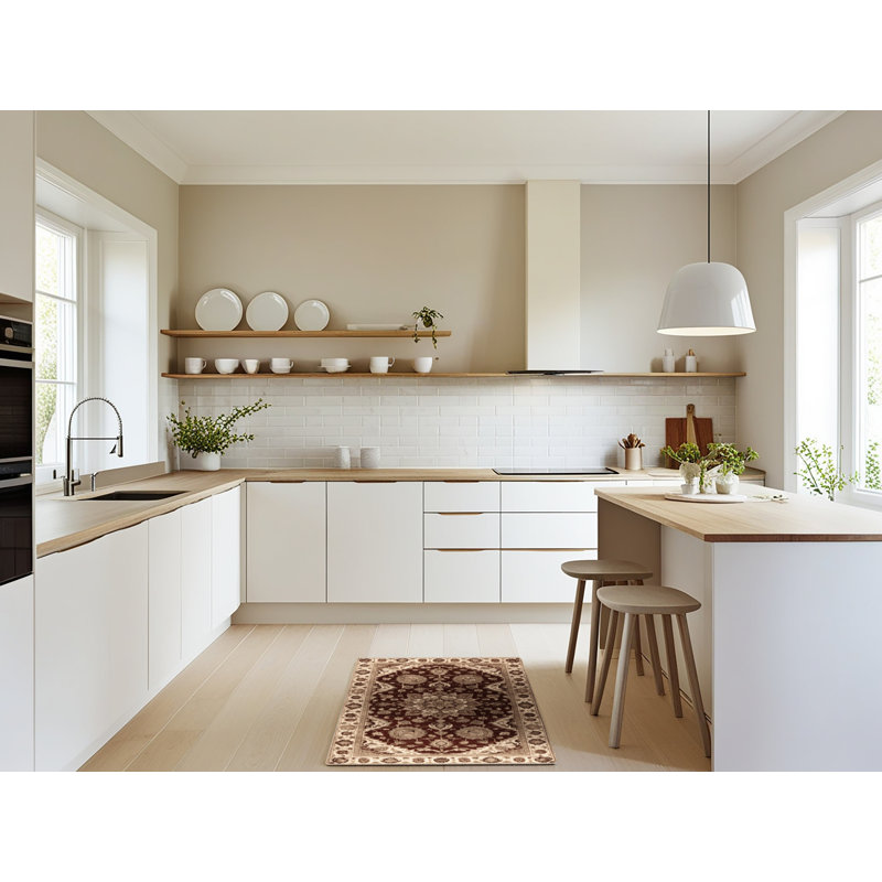 Tapis brun lavable à la machine, Rectangulaire 2 pi x 3 pi