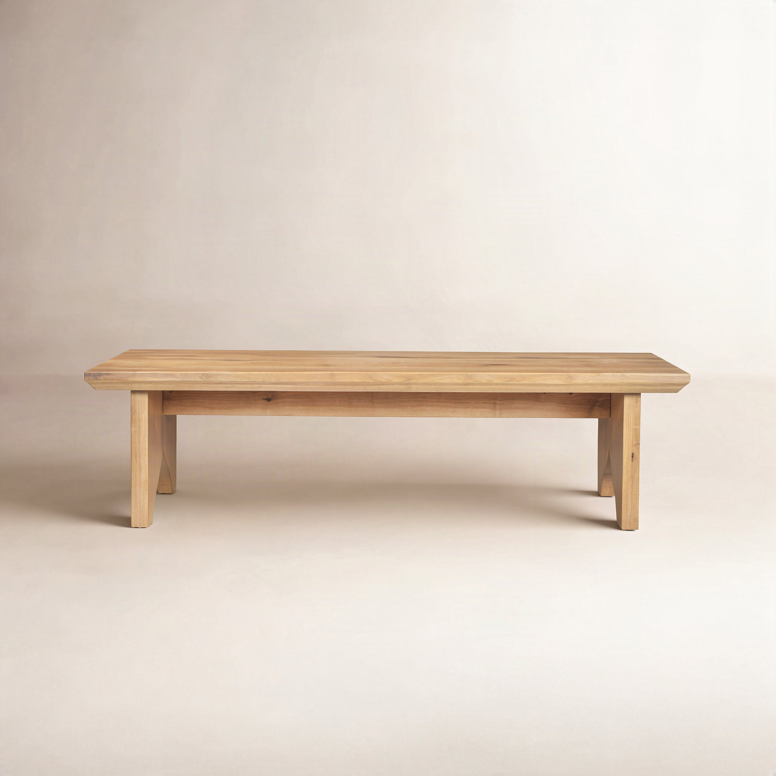 54" Oak Coffee Table, Natural