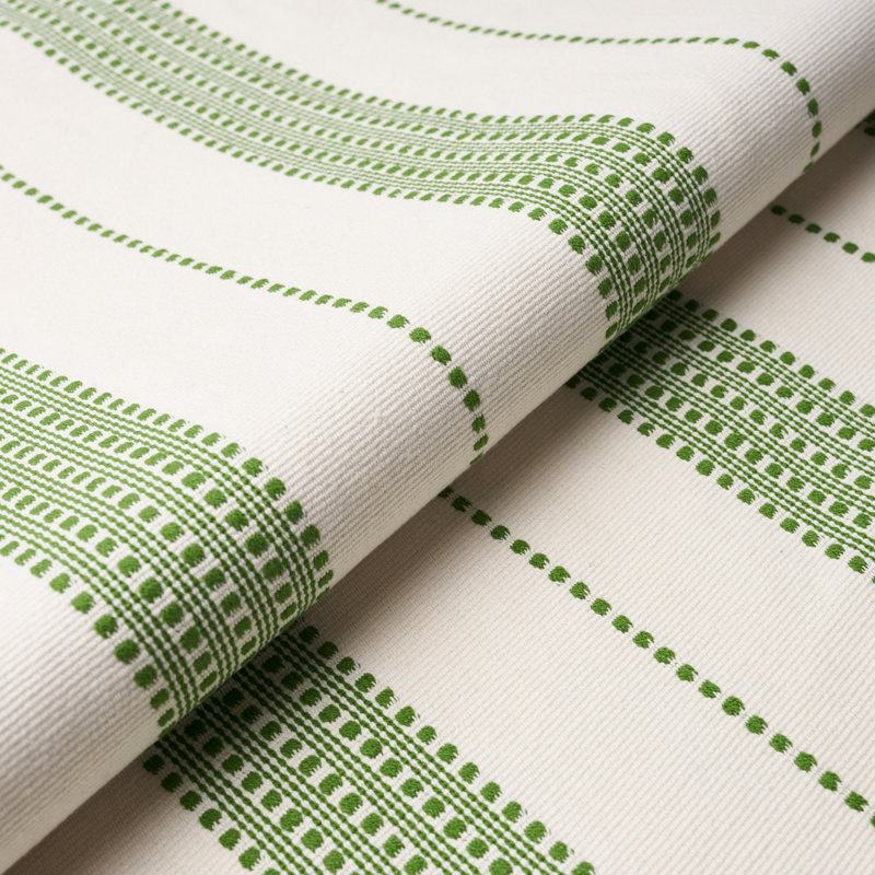 Tissu à rayures Lubeck, Vert