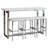 White Marble 4-Piece Dining Set