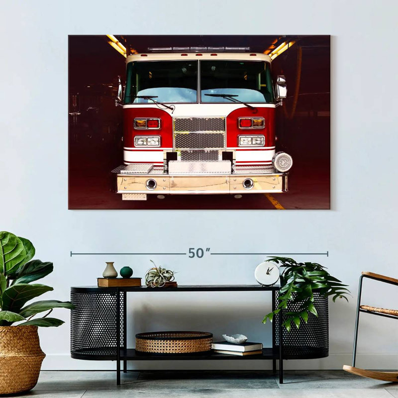 Mehar Fire Truck, 34" H x 51" W