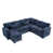 Chenille bleu foncé