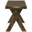 Banc en bois Knotty Nutmeg - ajoute de la chaleur à votre salle à manger