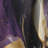 Purple And Gold Liquid Magic II - Modern Blackout Abstract Curtain - 1 Panel-107808756