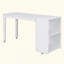 Lit mezzanine basse avec armoire, tablettes et bureau portable roulant, lit multifonctionnel