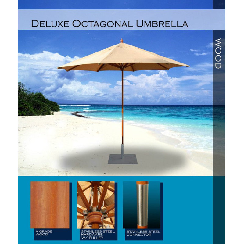 Parasol 108 po Market Sunbrella, Toile Sunbrella® naturel