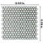 Hudson Penny Round .80" x .80" Porcelain Penny Round Mosaic Wall & Floor Tile-1982150775