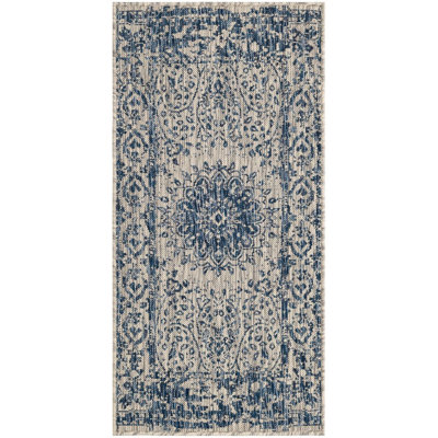Contemporary Hitchens Area Rug Blue Colour
