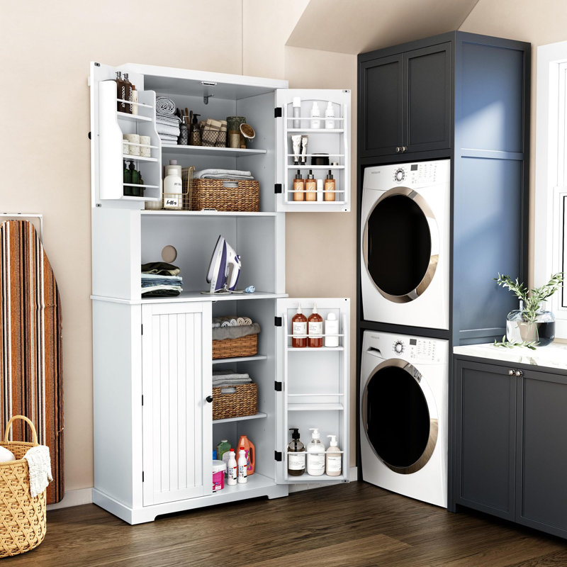 Armoire de rangement 72 po, Blanc