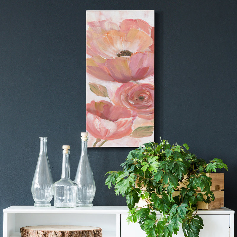 Blooming Coral IV - Impression sur toile tendue, H 16 po x l 8 po x P 1 po